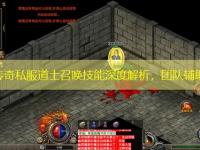 新开传奇私服道士召唤技能深度解析，团队辅助必备